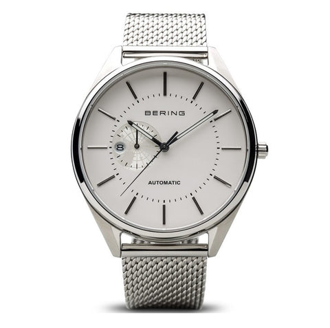 Bering Escandinava Automático Milanesa Plata 16243-000