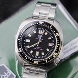 Steeldive Automático Tortuga plata/negro SD1970