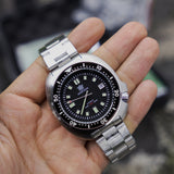 Steeldive Automático Tortuga plata/negro SD1970