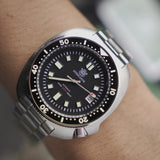 Steeldive Automático Tortuga plata/negro SD1970