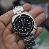 Steeldive Automático Tortuga plata/negro SD1970