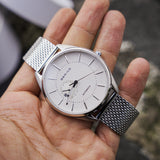 Bering Escandinava Automático Milanesa Plata 16243-000