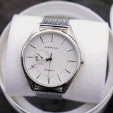 Bering Escandinava Automático Milanesa Plata 16243-000