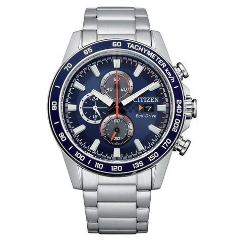 Citizen Eco-drive Brycen Sport Cronógrafo Plata/Azul CA0781-50L