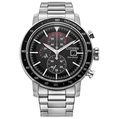 Citizen Eco-Drive Brycen Crono Plata y Negro CA0858-57E