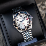 Torgoen T53 Diver Automático Suizo Plata Cream TN-1295