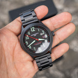 Torgoen T56 Khaki Steel Automático suizo Negro TN-1298