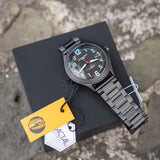 Torgoen T56 Khaki Steel Automático suizo Negro TN-1298