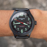 Torgoen T56 Khaki Steel Automático suizo Negro TN-1298