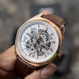Bulova Classic Skeleton Automático Oro rosa 97A175