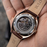 Bulova Classic Skeleton Automático Oro rosa 97A175