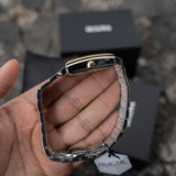 Bulova Classic Sutton Automático Open Heart Bitono 98A308