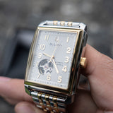Bulova Classic Sutton Automático Open Heart Bitono 98A308