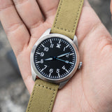 Fractal field Automático minimalista Militar Plata/Olivo F001