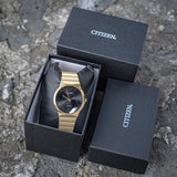 Citizen Eco-drive Axiom Dorado y negro Bm7582-56e