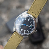 Fractal field Automático minimalista Militar Plata/Olivo F001