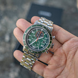 Citizen Eco-Drive Brycen Crono Plata y Verde CA0851-56X