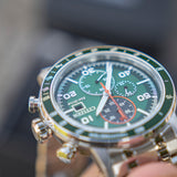 Citizen Eco-Drive Brycen Crono Plata y Verde CA0851-56X