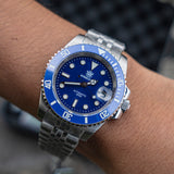 Steeldive Sub Dive Automático Plata/Azul SD1953