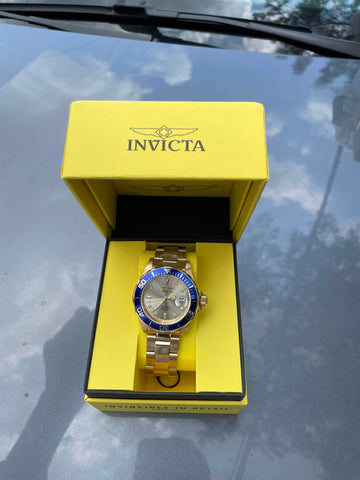 Invicta Pro diver Automático Plata/azul/oro 8928OB – Fractal Relojes