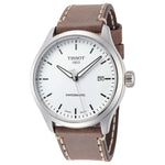 Tissot Gent XL Automático Plata y cuero café T1164071601100