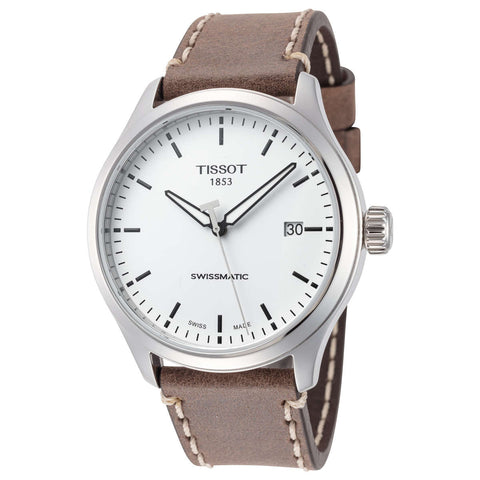 Tissot Gent XL Plata y cuero café T1164071601100