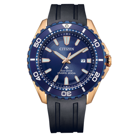Citizen Eco-Drive Promaster Marine Series Oro rosa/Azul BN0196-01L