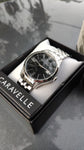 Caravelle by Bulova Dress Plata y negro 43B158