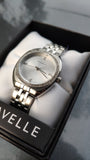 Caravelle by Bulova Retro plata y cristales 43L214