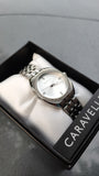 Caravelle by Bulova Retro plata y cristales 43L214