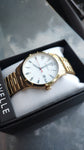 Caravelle by Bulova Traditional dorado y blanco 44B117