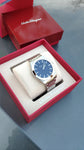 Salvatore Ferragamo Classic 1898 Plata y dial azul SFPE00719