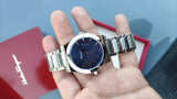 Salvatore Ferragamo Classic 1898 Plata y dial azul SFPE00719