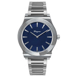 Salvatore Ferragamo Classic 1898 Plata y dial azul SFPE00719