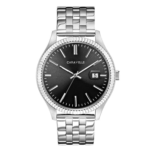 Caravelle by Bulova Indicator plata y gris 43B157